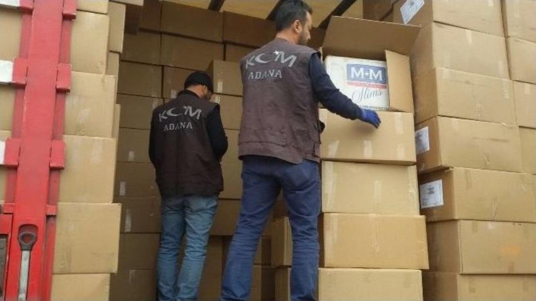 &Ccedil;ocuk Kıyafeti Arasında 250 Bin Paket Ka&ccedil;ak Sigara