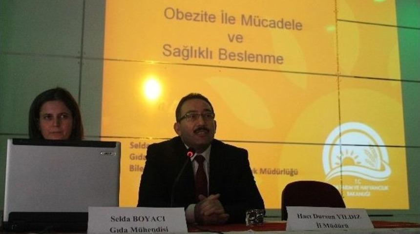 Kız &Ouml;ğrencilere &ldquo;obezite İle M&uuml;cadele Ve Sağlıklı Beslenme&rdquo; Konferansı Verildi