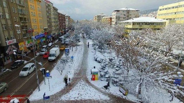 Kartpostallık Kış Manzaraları Havadan Görüntülendi