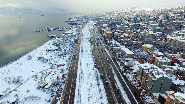 Kartpostallık Kış Manzaraları Havadan Görüntülendi