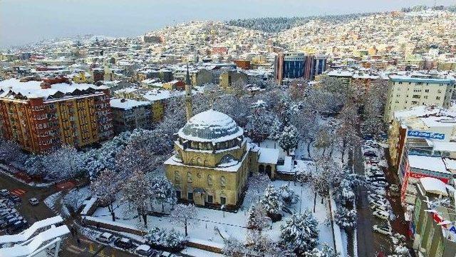 Kartpostallık Kış Manzaraları Havadan Görüntülendi