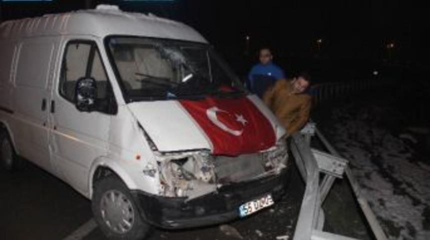 Hastane Yolunda Kaza: 1 Yaralı