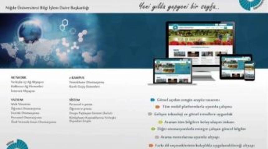 Niğde &Uuml;niversitesi Web Sayfasını Yeniledi
