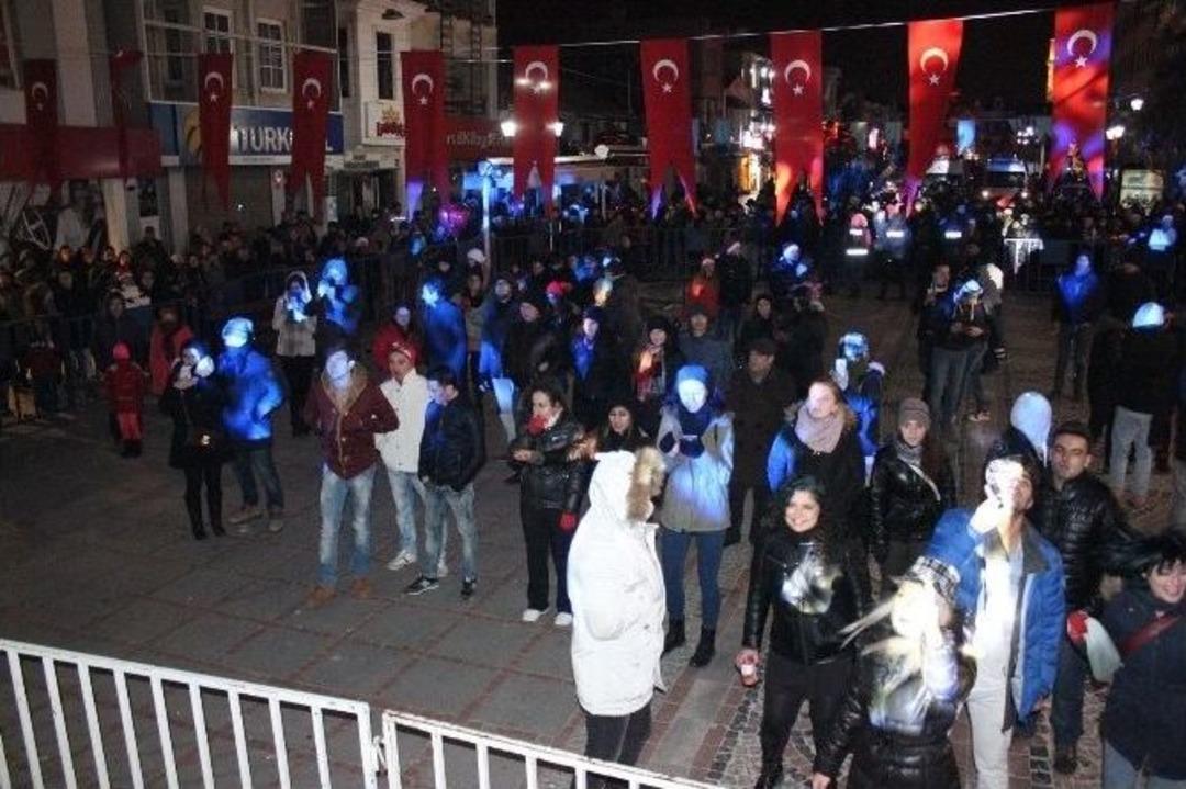 Edirne&rsquo;de &rsquo;-7 Derecede&rsquo; Yeni Yıl Coşkusu