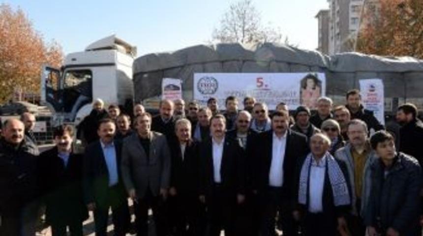 Yardım Tır&rsquo;ı Suriye&rsquo;ye Dualarla Uğurlandı