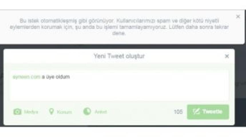 Twitter O İfadeyi Engelledi