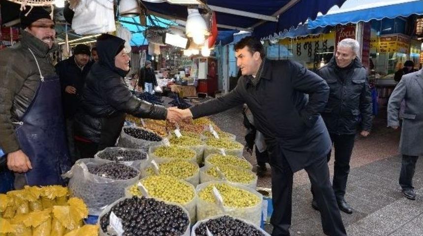 Mustafa D&uuml;ndar&rsquo;dan Esnafa Yeni Yıl Ziyareti