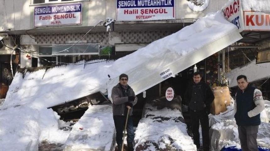 Kar Yağışı Esnafı Etkiledi