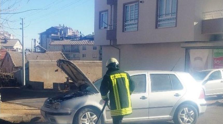 Otomobil Takviye Yapılırken Alev Aldı