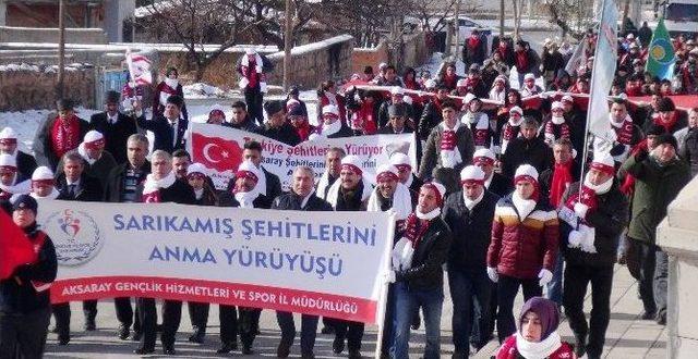 Aksaray’da Sarıkamış Şehitleri İçin Yürüdüler