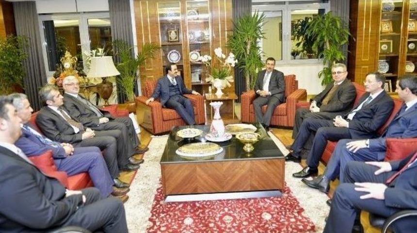Kto Heyetinden G&uuml;mr&uuml;k Ve Ticaret Bakanı B&uuml;lent T&uuml;fenkci&rsquo;ye Ziyaret