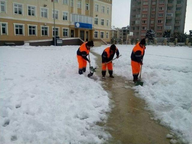 Büyükçekmece Belediyesi Karla Mücadelede Tam Not Aldı