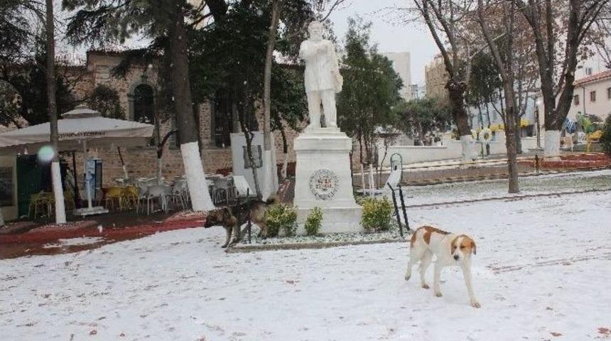 Tekirdağ&rsquo;da Kar Yağışı Başladı
