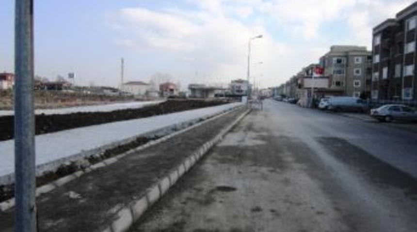 Alikahya Kaldırımları Yenilendi