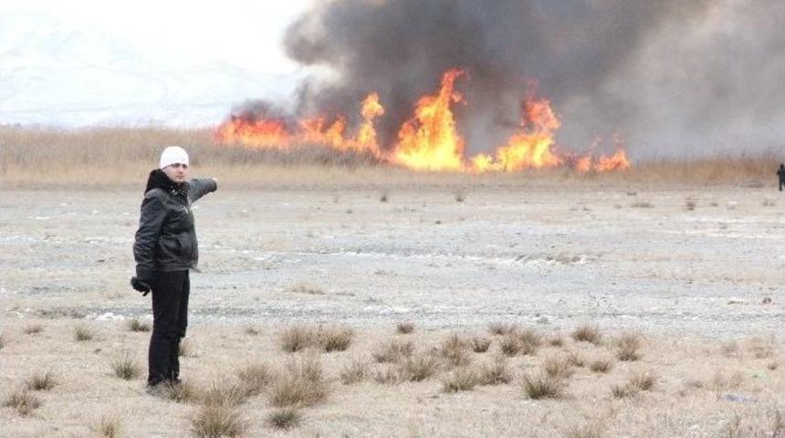 Ekşisu Sazlığı Alevlere Teslim Oldu
