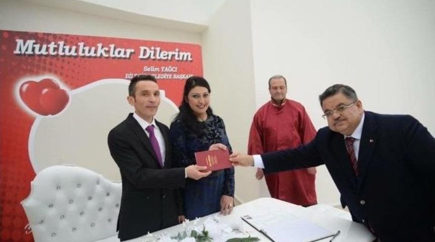 Başkanı Yağcı, 2016 Yılının İlk Nikah T&ouml;reninde