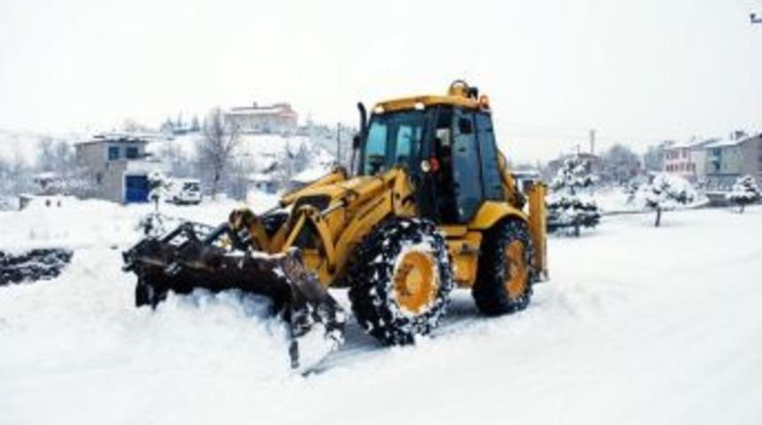 İscehisar Güne Karla Uyandı