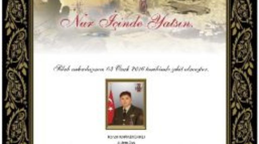 Genelkurmay Başkanı Orgeneral Akar’dan Şehit Uzman Çavuş Karabacaklı İçin Taziye Mesajı