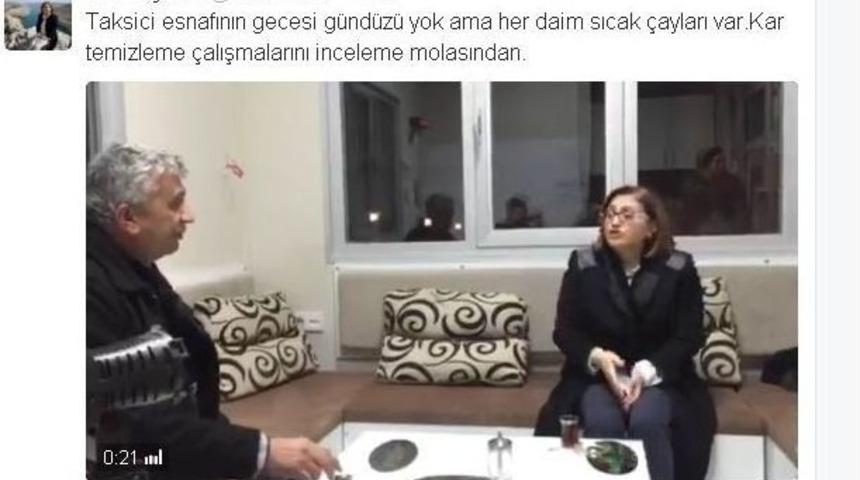 Fatma Şahin&rsquo;den Gece Kar Mesaisi