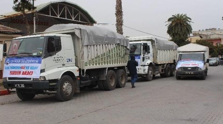 Ceyhan Belediyesi&rsquo;nden Bayırbucak T&uuml;rkmenlerine Yardım