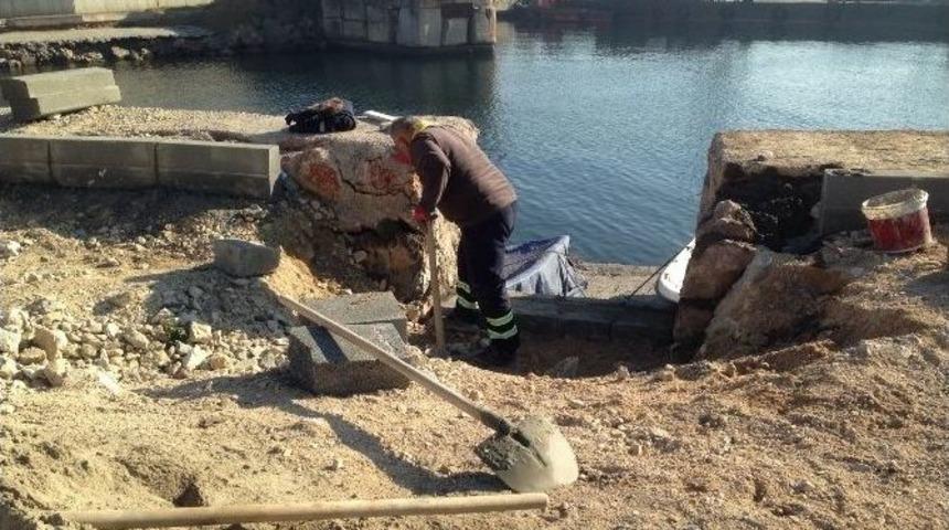 Dilovası&rsquo;nda Balık&ccedil;ı Barınağının Yapımında Sona Doğru
