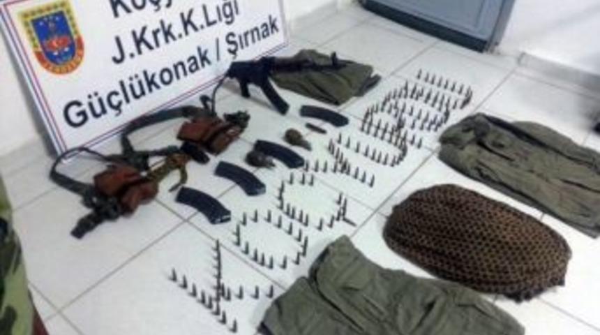 Şırnak&rsquo;ta 1 Adet Kaleşnikof Ve &Ccedil;ok Sayıda M&uuml;himmat Ele Ge&ccedil;irildi