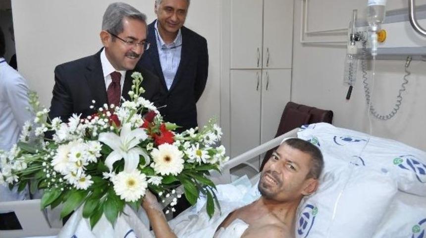 Ünüvar Diyarbakır’dan Getirilen Kanser Hastasını Ziyaret Etti