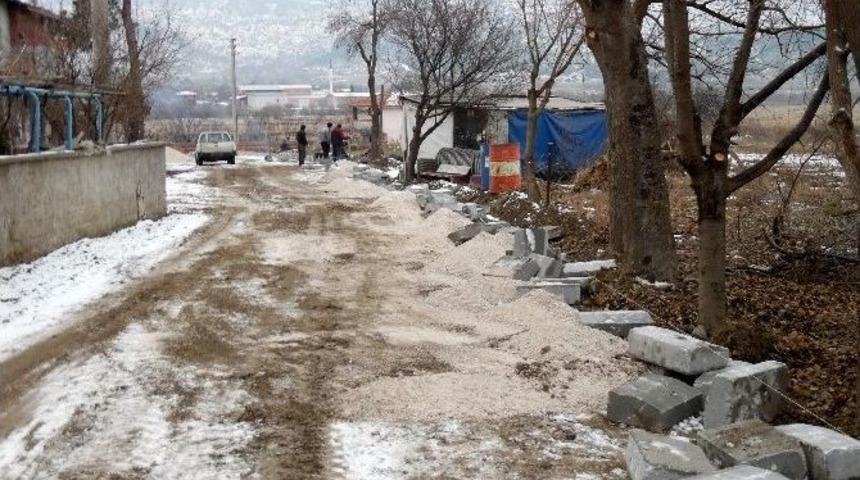 Osmancık&rsquo;ta Parke Taşı &Ccedil;alışmaları