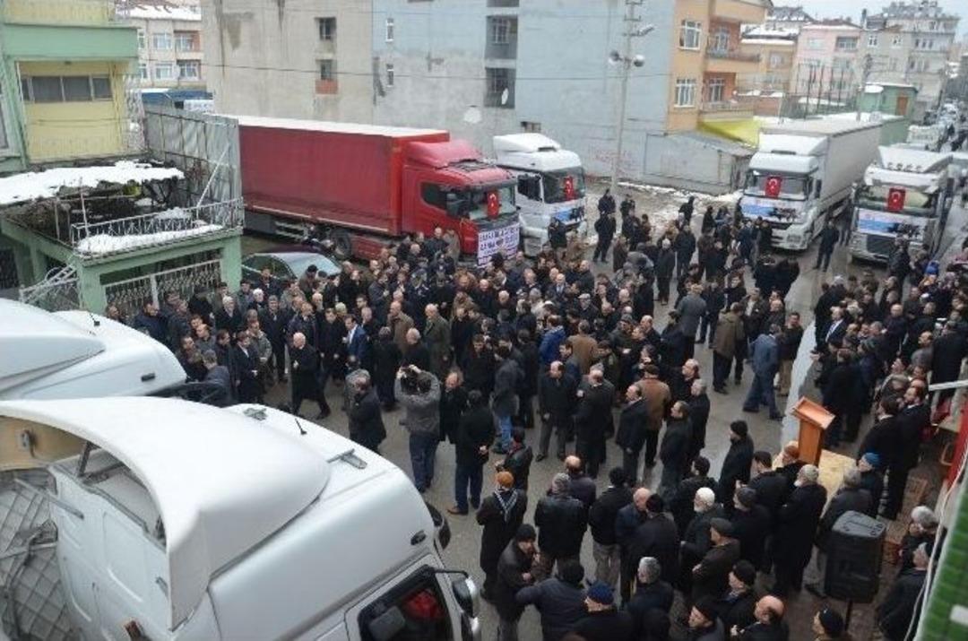Bafra&rsquo;dan T&uuml;rkmenlere 6 Tır Yardım G&ouml;nderildi