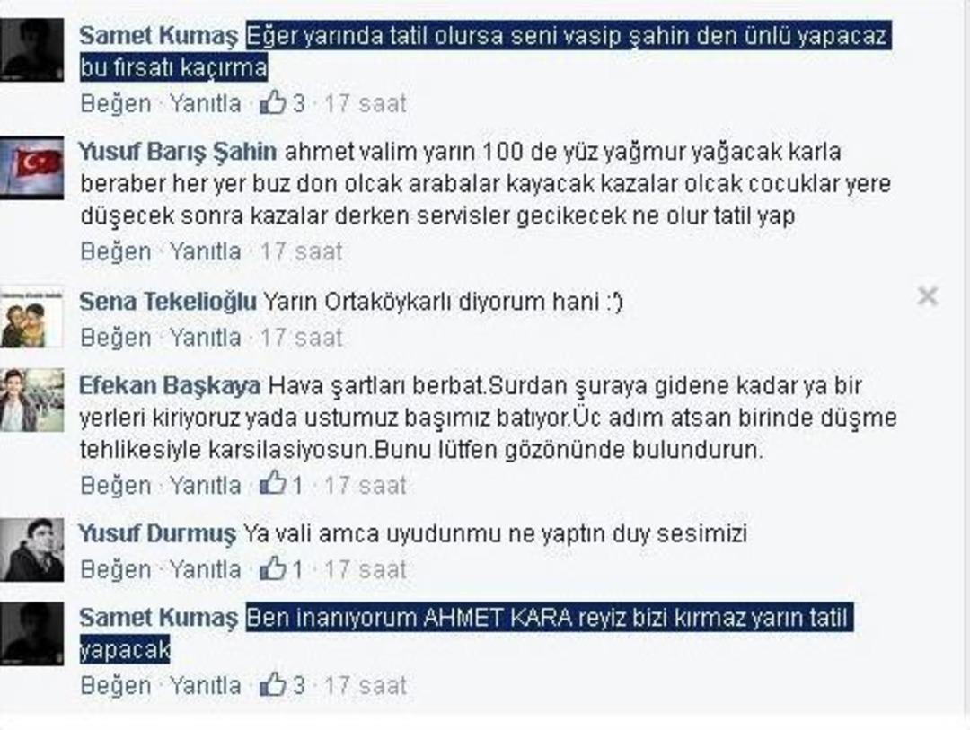 &Ouml;ğrencilerden Vali Kara&rsquo;ya G&uuml;ld&uuml;ren Tatil Mesajları