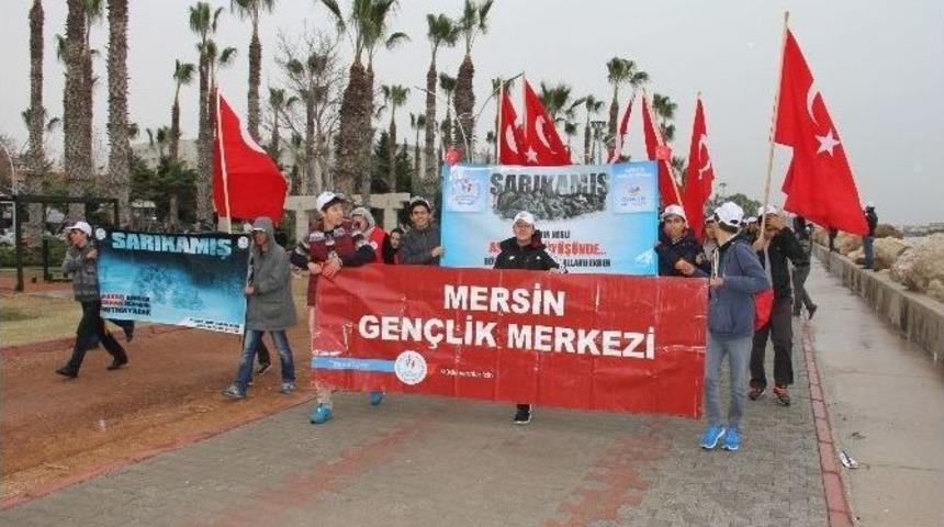 Mersinli Gen&ccedil;ler Sarıkamış Şehitlerini Unutmadı