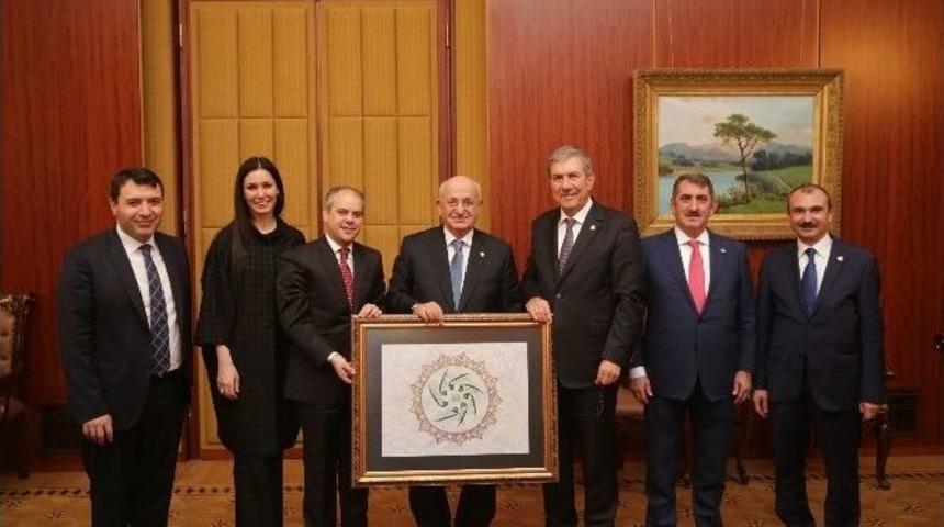 Samsun Heyetinden Tbmm Başkanı Kahraman&rsquo;a Ziyaret