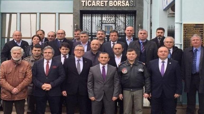 Bandırma Protokol&uuml; Borsayı Ziyaret Etti