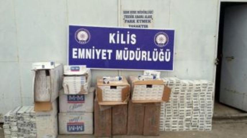 Kilis&rsquo;te 7 Bin Paket Ka&ccedil;ak Sigara Ele Ge&ccedil;irildi