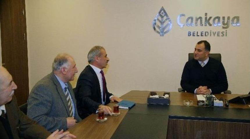 İmamlardan &Ccedil;ankaya Belediye Başkanı Taşdelen&rsquo;e Teşekk&uuml;r Ziyareti