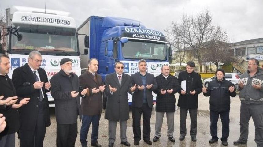 Yardım Tır&rsquo;ları Dualarla Uğurlandı