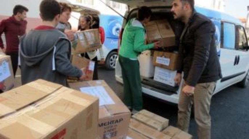Mudanyalı &Ouml;ğrencilerden Ağrı&rsquo;ya Yardım