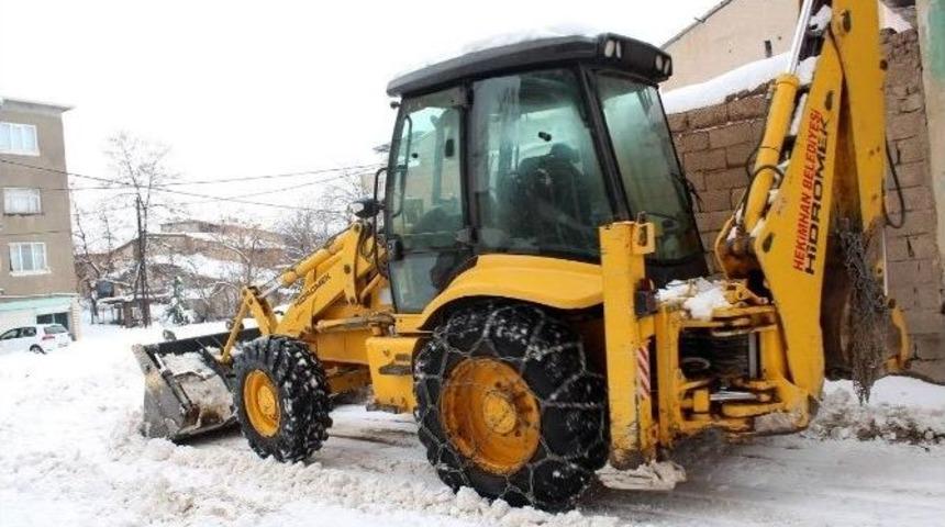 Hekimhan&rsquo;da Karla M&uuml;cadele &Ccedil;alışmaları Başladı