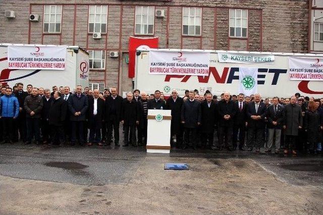 Kayseri Şeker’den Bayırbucak Türkmenleri’ne 2 Tır Yardım