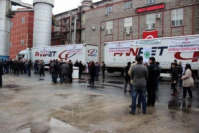 Kayseri Şeker’den Bayırbucak Türkmenleri’ne 2 Tır Yardım