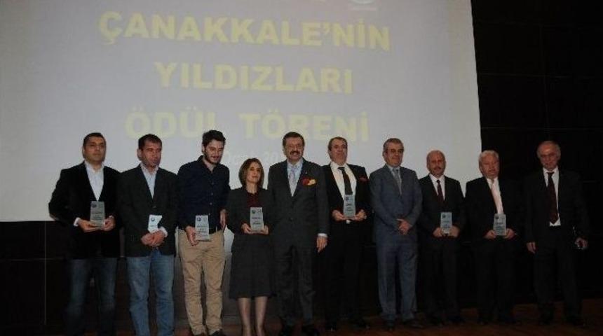 &Ccedil;anakkale&rsquo;de Tobb Lisesi&rsquo;nin Temeli Atıldı, Ekonominin Yıldızlarına &Ouml;d&uuml;lleri Verildi