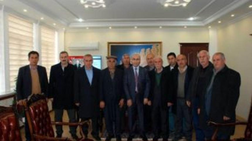 G&uuml;zelyurt K&ouml;yl&uuml;lerinden Vali Demirtaş&rsquo;a Teşekk&uuml;r Ziyareti