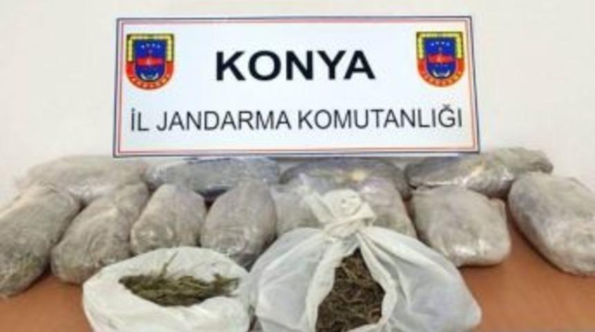 Konya&rsquo;da 15 Kilo Esrar Ele Ge&ccedil;irildi