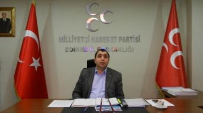 Mhp Edirne İl Başkanı &Ouml;zkan: &ldquo;altyapı Projesini Destekliyoruz&rdquo;