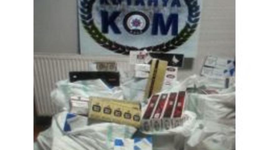 K&uuml;tahya&rsquo;da Ka&ccedil;ak Sigara Operasyonu