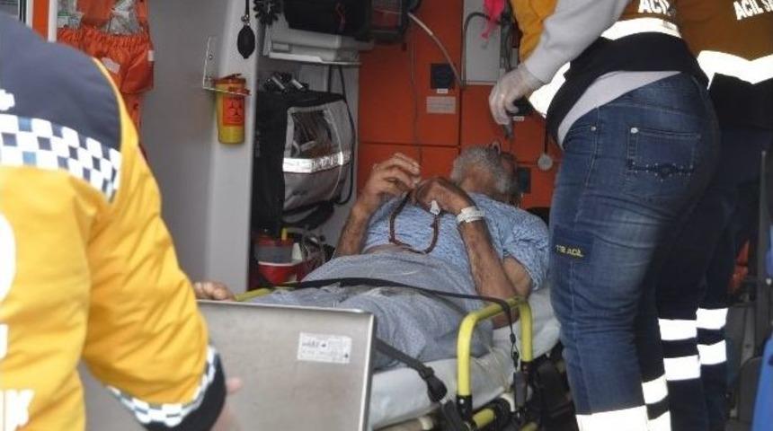 Kalp Krizi Ge&ccedil;iren Yaşlı Adam Hava Ambulansıyla Sevk Edildi