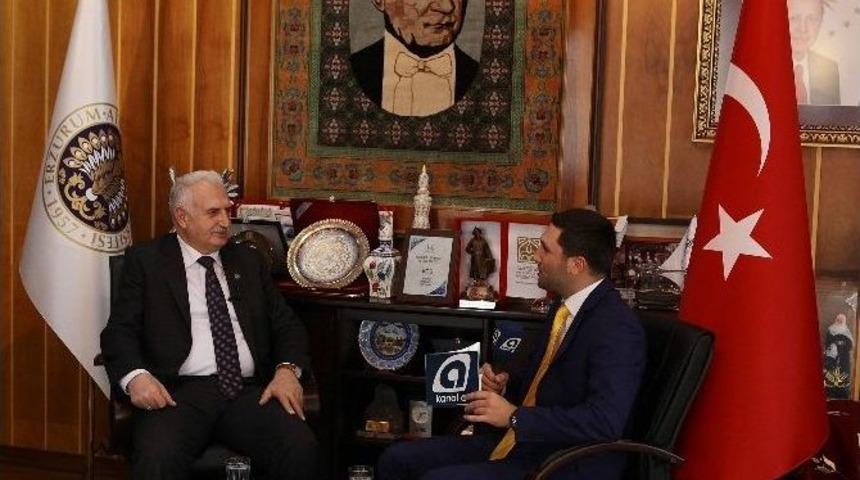 Rekt&ouml;r Ko&ccedil;ak Kanal A&rsquo;nın Konuğu Oldu