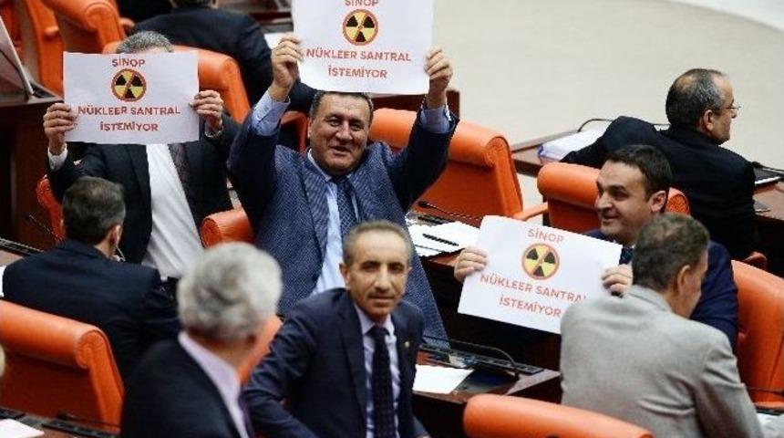 Chp’li Vekillerden Nükleer Santral Protestosu