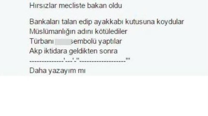 Cumhurbaşkanı Ve Başbakana Hakaret Eden Şahıs Hakkında Su&ccedil; Duyurusu