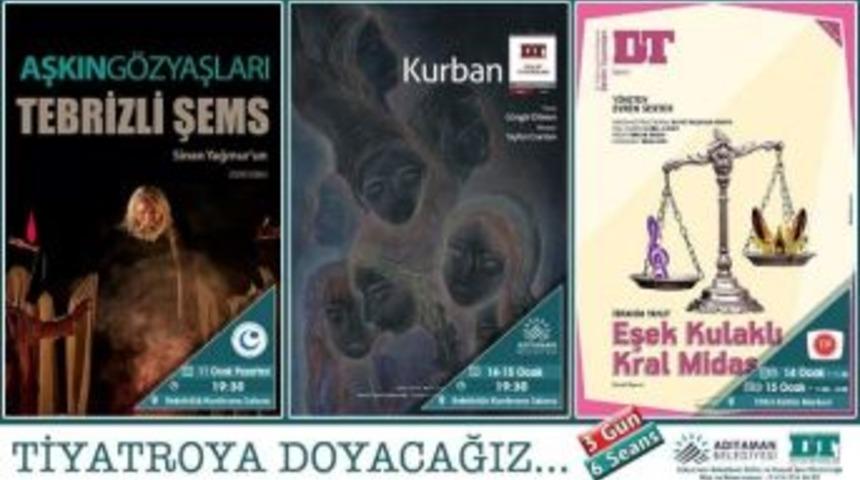 Adıyaman 3 Farklı Tiyatro Oyunu Oynanacak